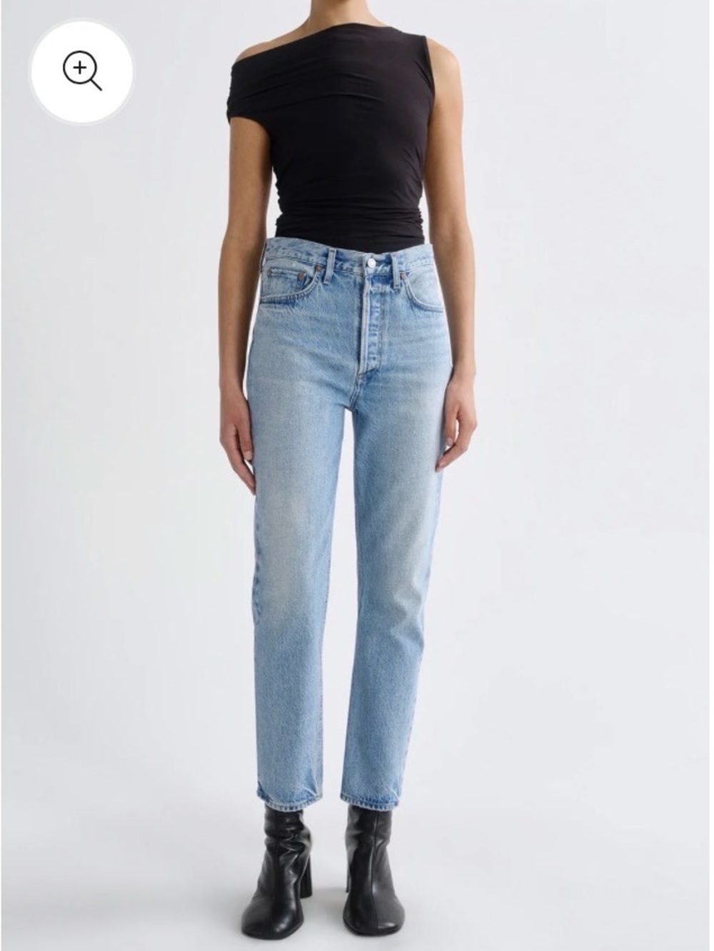 Agolde Light Blue Straight-Leg Jeans